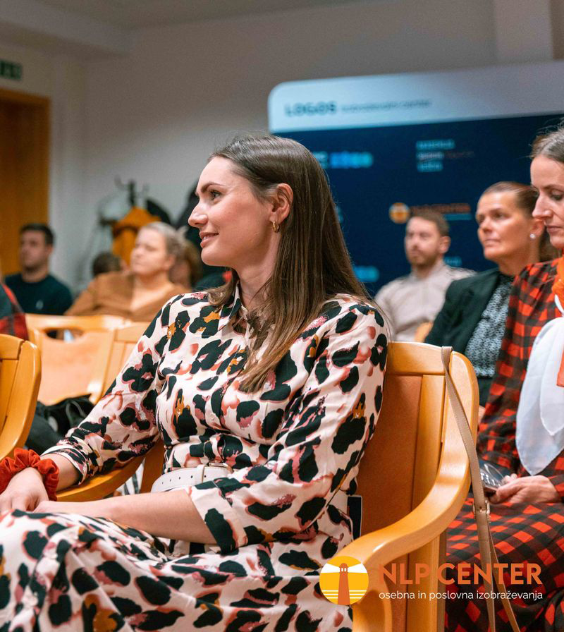 Lara Banovič na strokovnem izobraževanju NLP Center